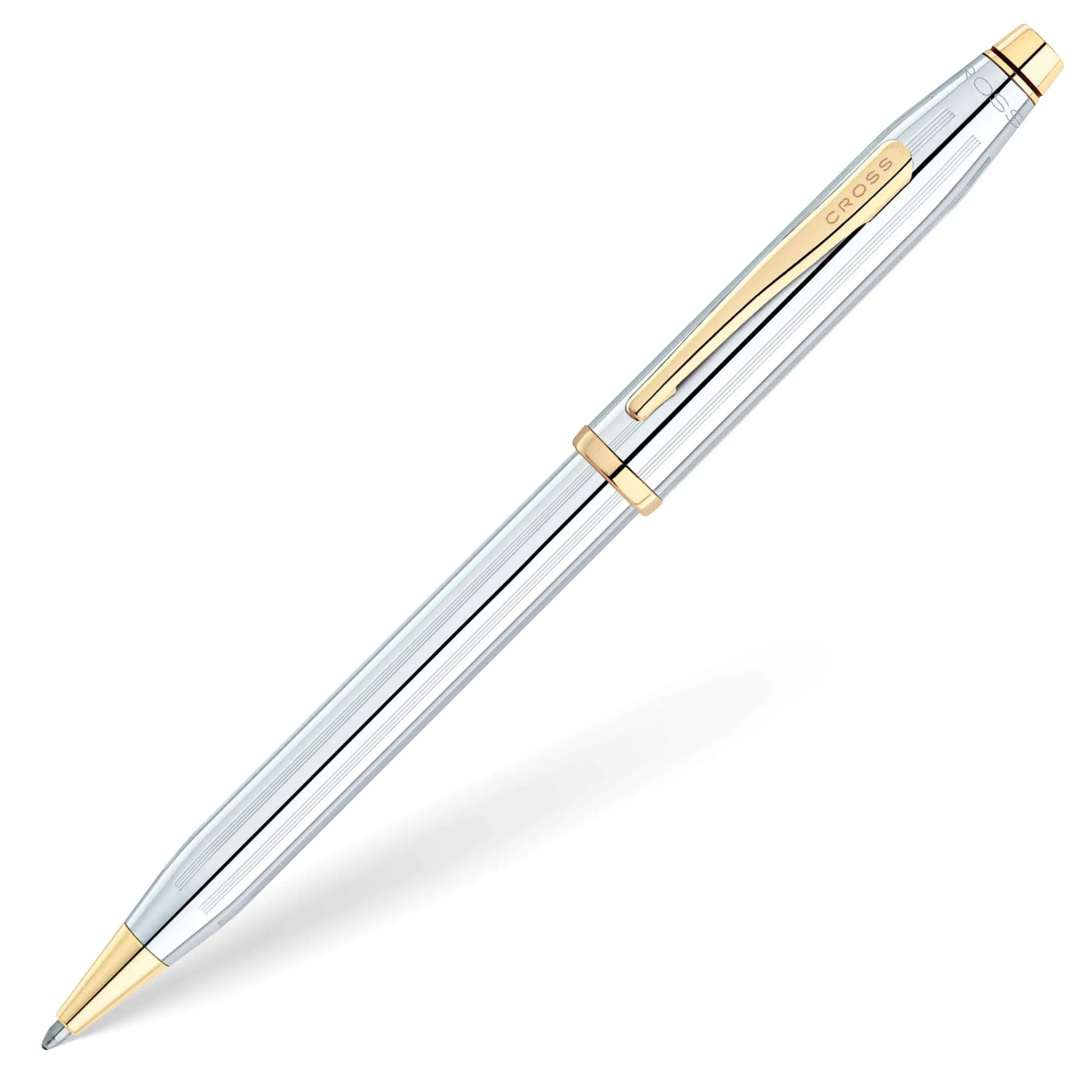 Cross Century II Refillable Ballpoint Pen, Medium Ballpen, Includes Premium Gift Box - Medalist Chrome Cross