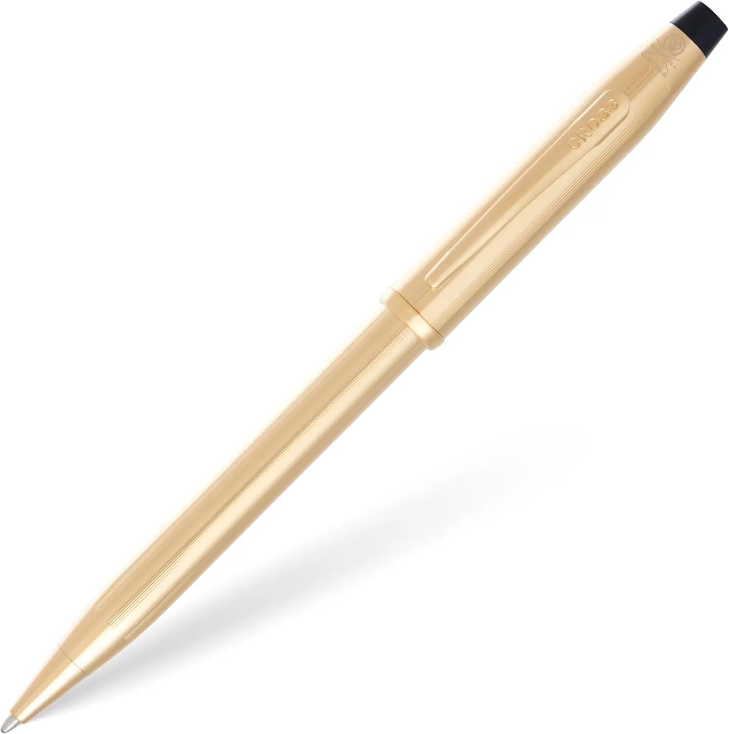 Cross Century II Refillable Ballpoint Pen, Medium Point, Black Ink, 23KT Gold Plated, Luxury Gift Box Cross