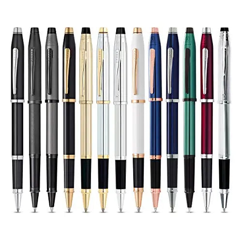Cross Century II Refillable Gel Ink Rollerball Pen, Medium Rollerball, Includes Luxury Gift Box - Medalist Chrome Cross