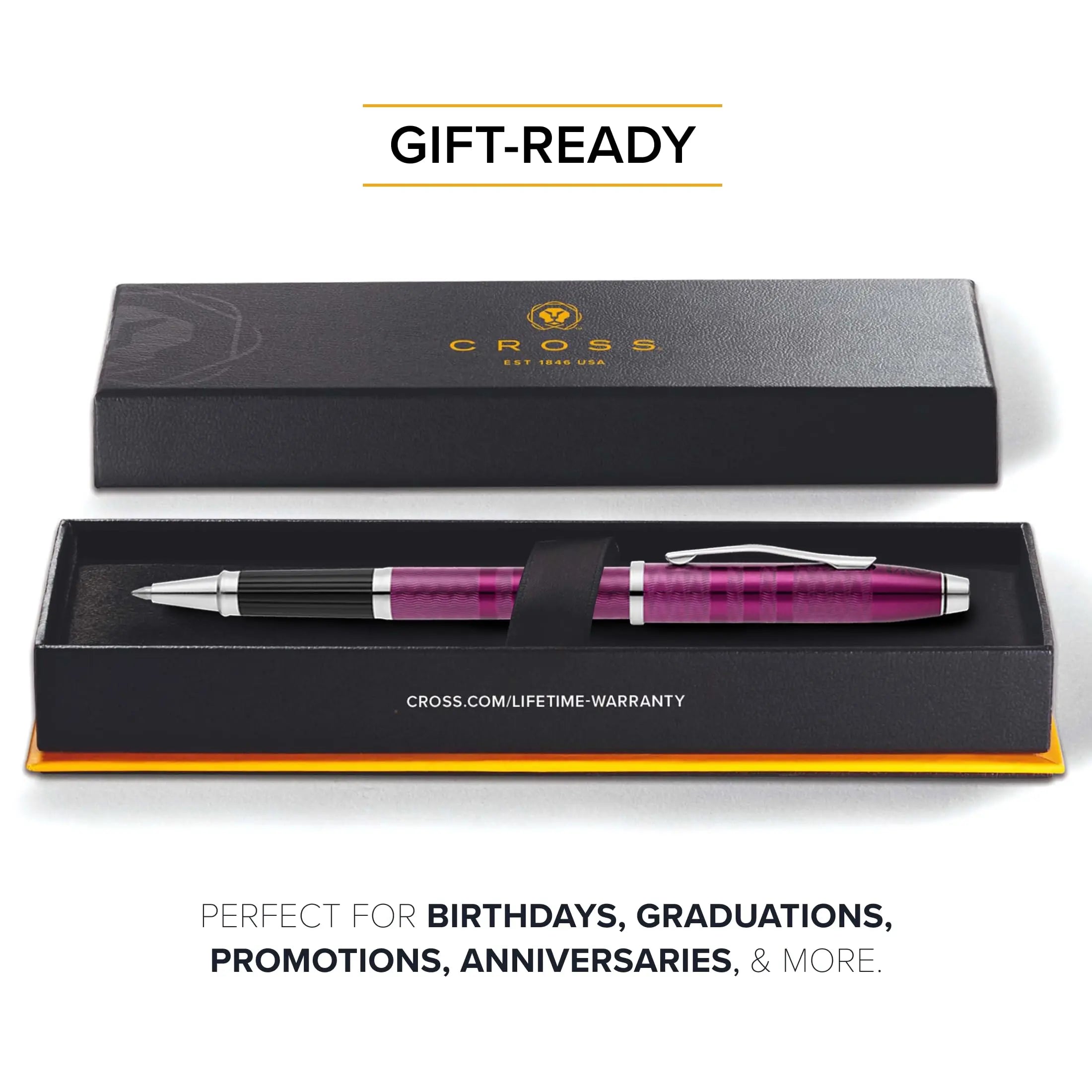 Cross Century II Rollerball Pen - Professional Pen for Everyday Use - Smooth Writing - Comfortable Grip - Black Ink - Durable Construction Cross