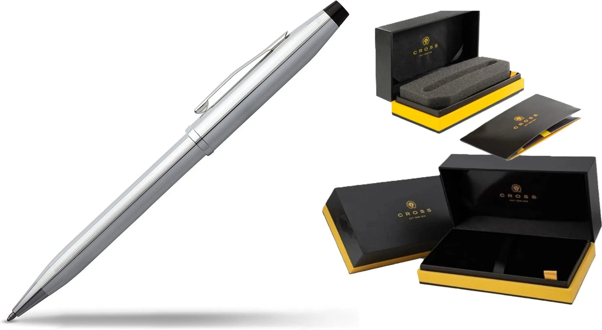 Cross Century® II Lustrous Chrome with incised Signature Fine lines on Barrel and Polished Chrome Appointments Ballpoint Pen cross