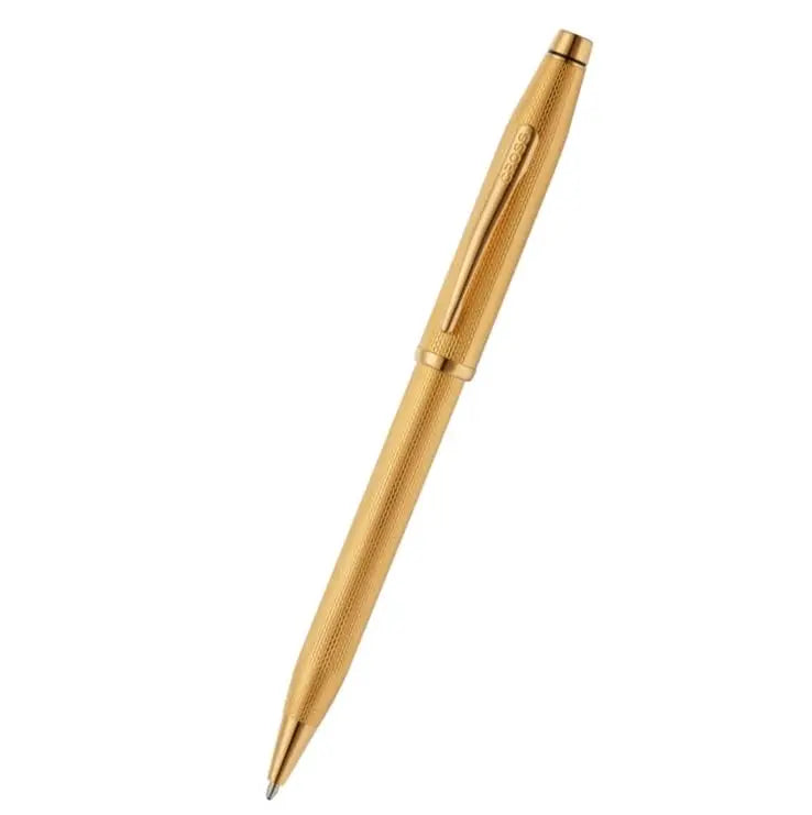 Cross Century® II Polished 23KT Gold-plated Diamond cut Pattern Ballpoint Pen Cross