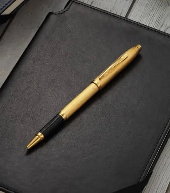 Cross Century® II Polished 23KT Gold-plated Engraved Diamond Pattern with 23KT Gold-plated Appointments Selectip Rollerball Pen Cross