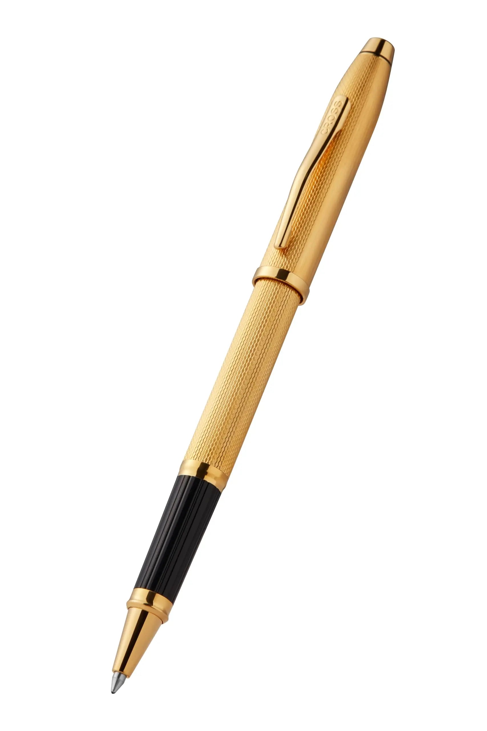 Cross Century® II Polished 23KT Gold-plated Engraved Diamond Pattern with 23KT Gold-plated Appointments Selectip Rollerball Pen Cross