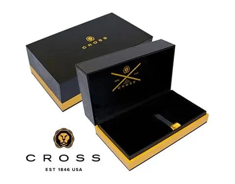 Cross Classic Century Black Lacquer Pen and Pencil Gift Set, 0.7MM Pencil, Medium Point Pen, Black Ink, Luxury Corporate Gift Box Cross