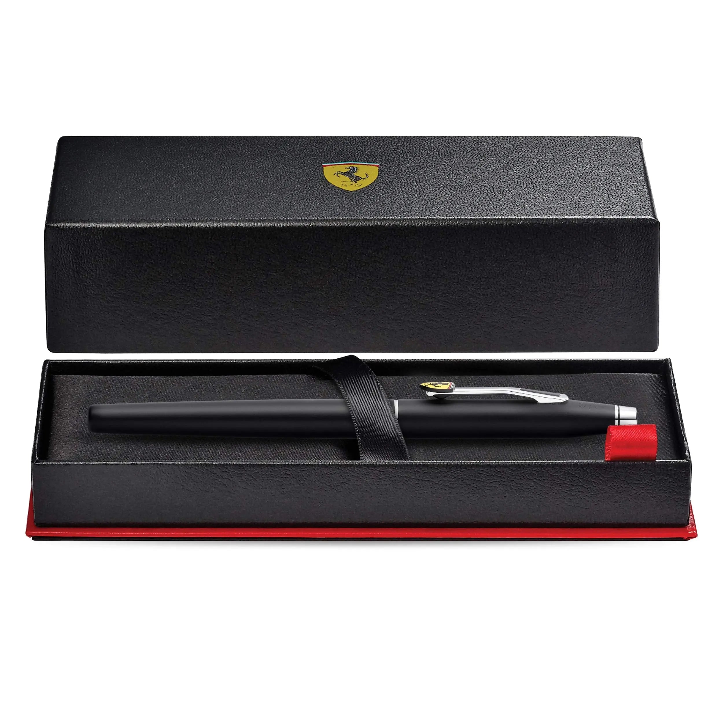 Cross Classic Century Collection for Scuderia Ferrari - Matte Black Lacquer Rollerball Pen - crosspenmall.com