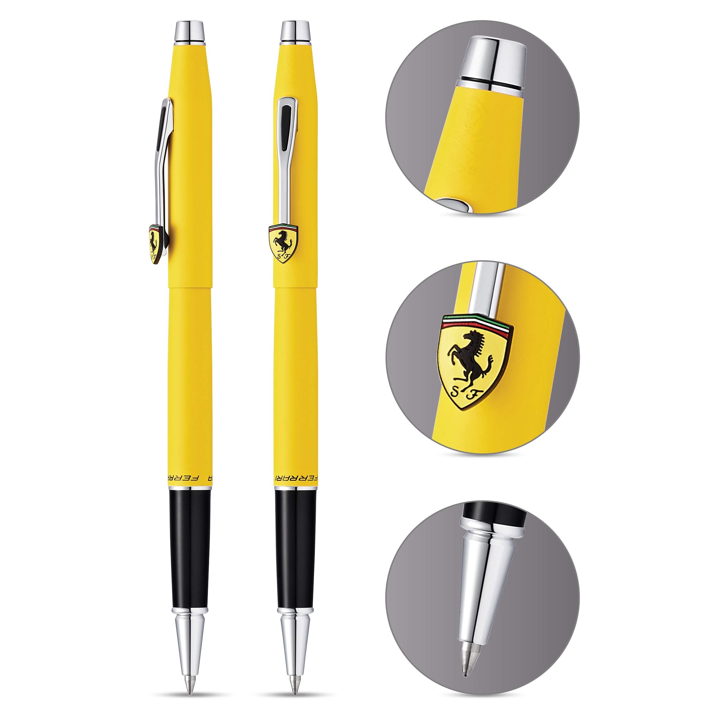 Cross Classic Century Collection for Scuderia Ferrari - Matte Modena Yellow Lacquer Rollerball Pen Cross