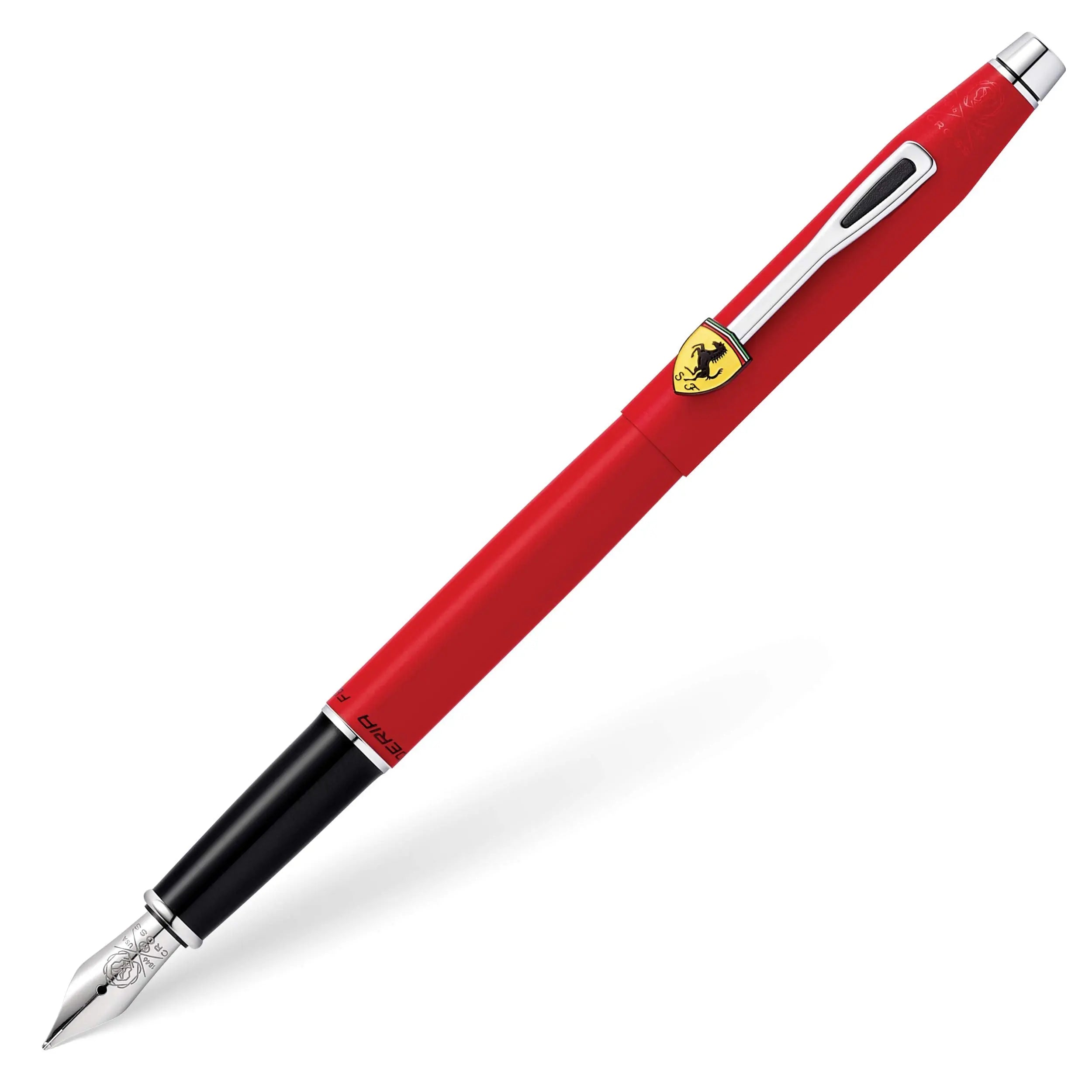 Cross Classic Century Collection for Scuderia Ferrari - Matte Rosso Corsa Red Lacquer Rollerball Pen - crosspenmall.com