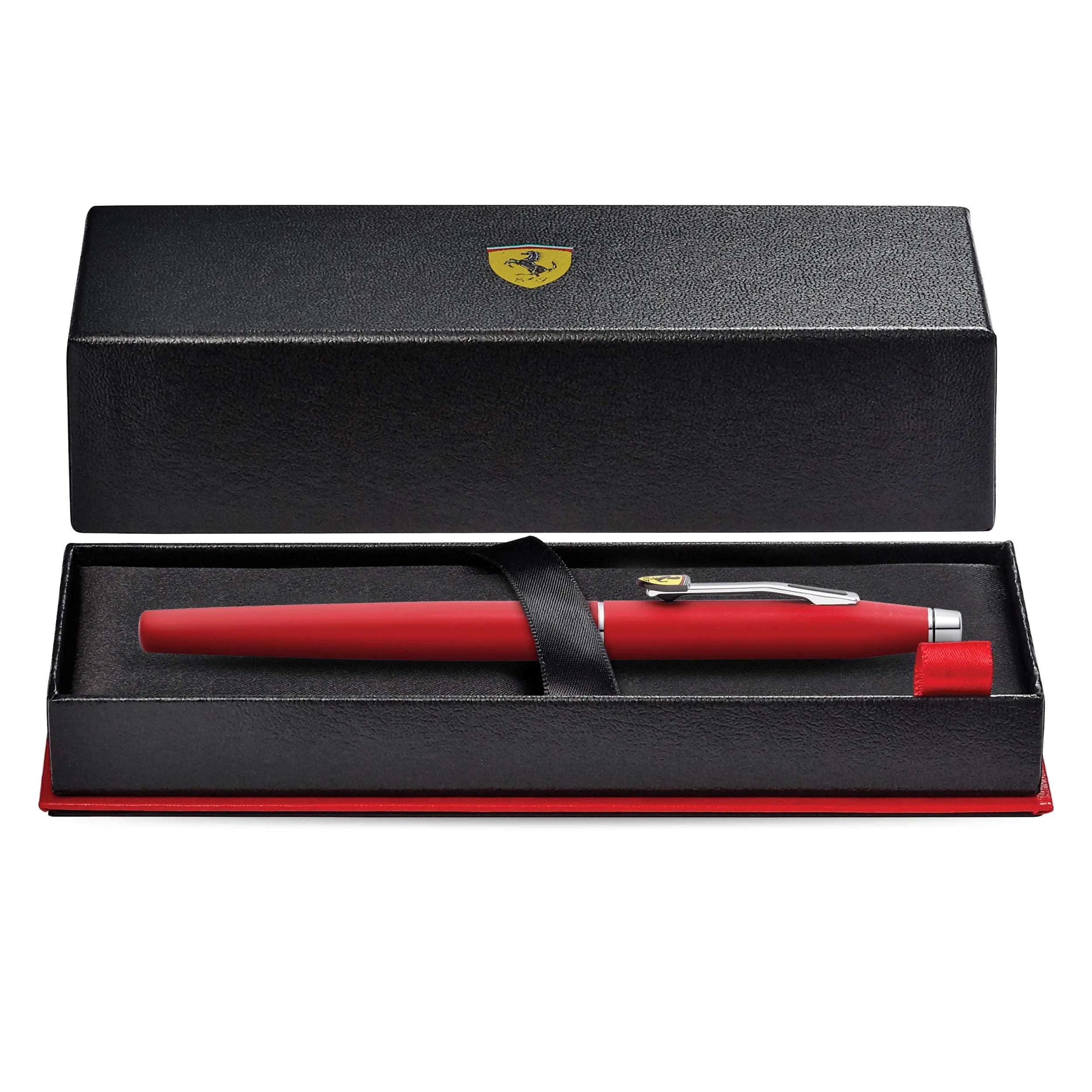 Cross Classic Century Collection for Scuderia Ferrari - Matte Rosso Corsa Red Lacquer Rollerball Pen - crosspenmall.com