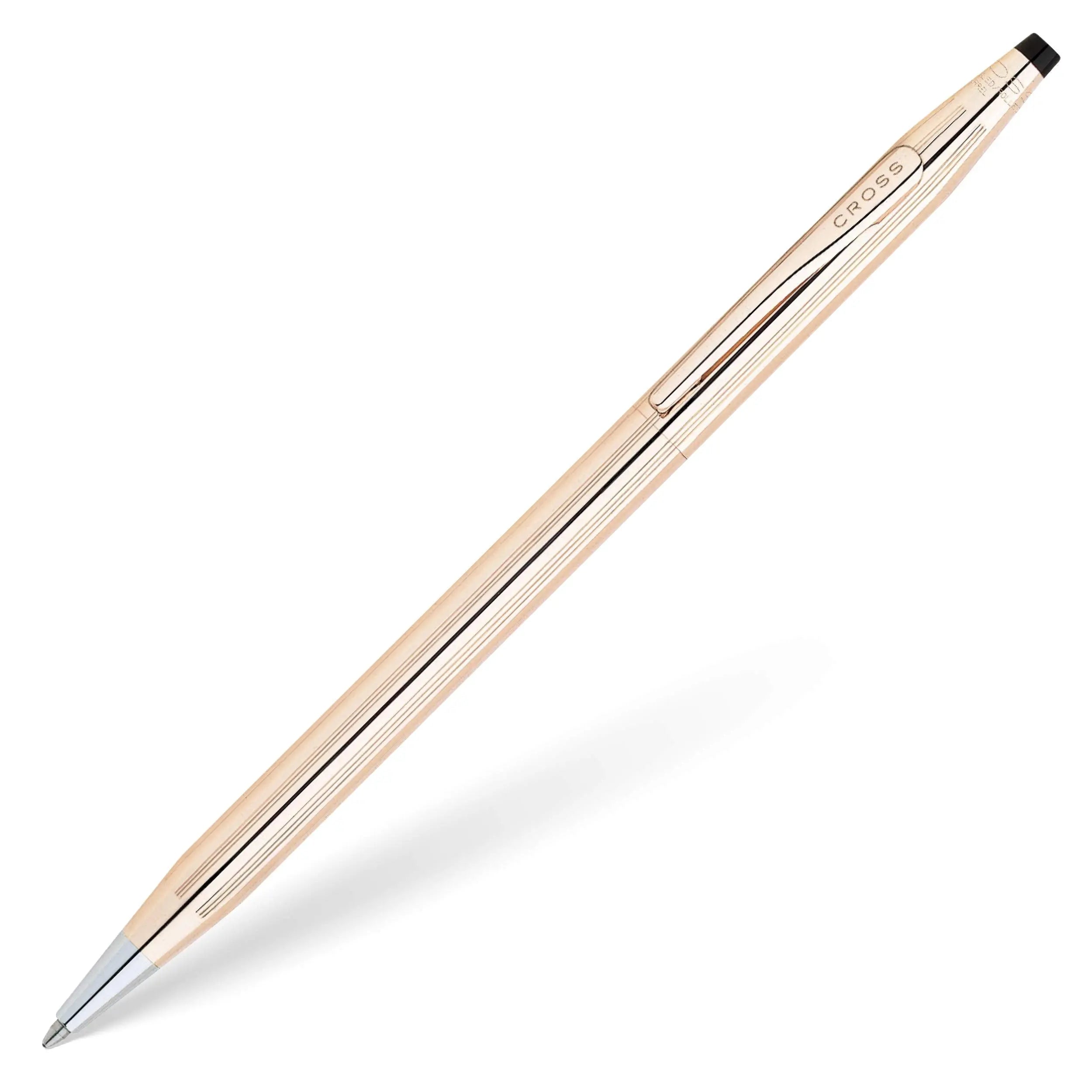 Cross Classic Century Refillable Ballpoint Pen, Medium Ballpen, Includes Luxury Gift Box - 14 Carat Gold Cross