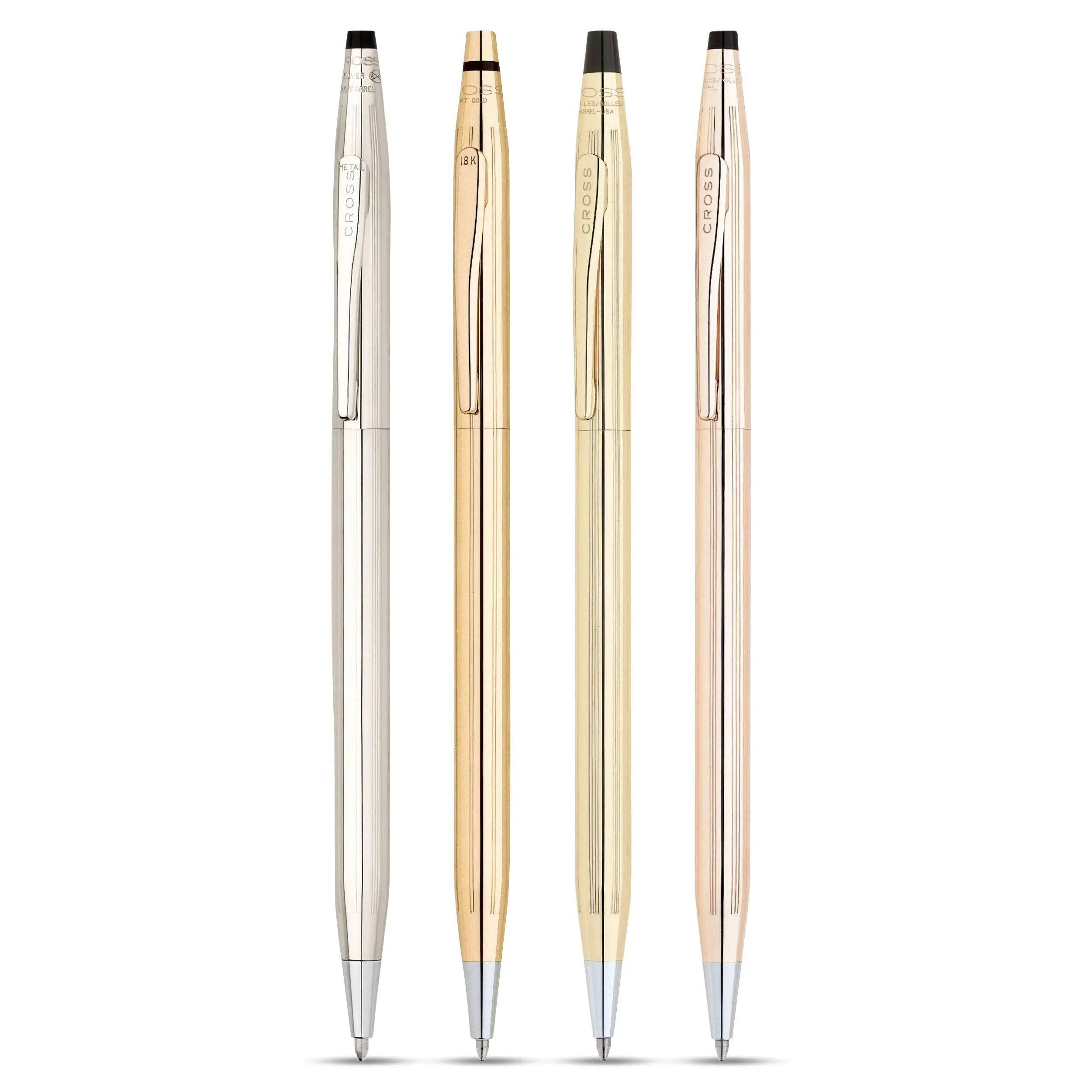 Cross Classic Century Refillable Ballpoint Pen, Medium Ballpen, Includes Luxury Gift Box - 14 Carat Gold Cross