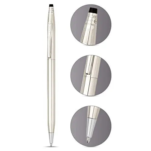 Cross Classic Century Refillable Ballpoint Pen, Medium Ballpen, Includes Premium Gift Box - Hallmarked Sterling Silver - crosspenmall.com