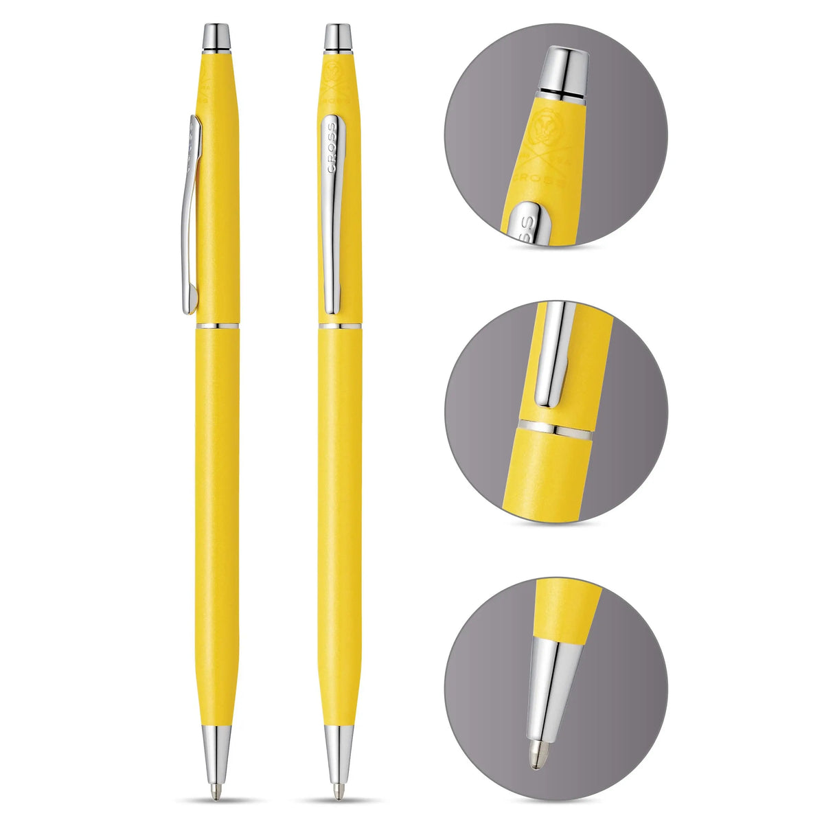 Cross Classic Century Refillable Ballpoint Pen, Medium Ballpen, Includes Premium Gift Box - Sunrise Yellow Pearlescent Lacquer cross