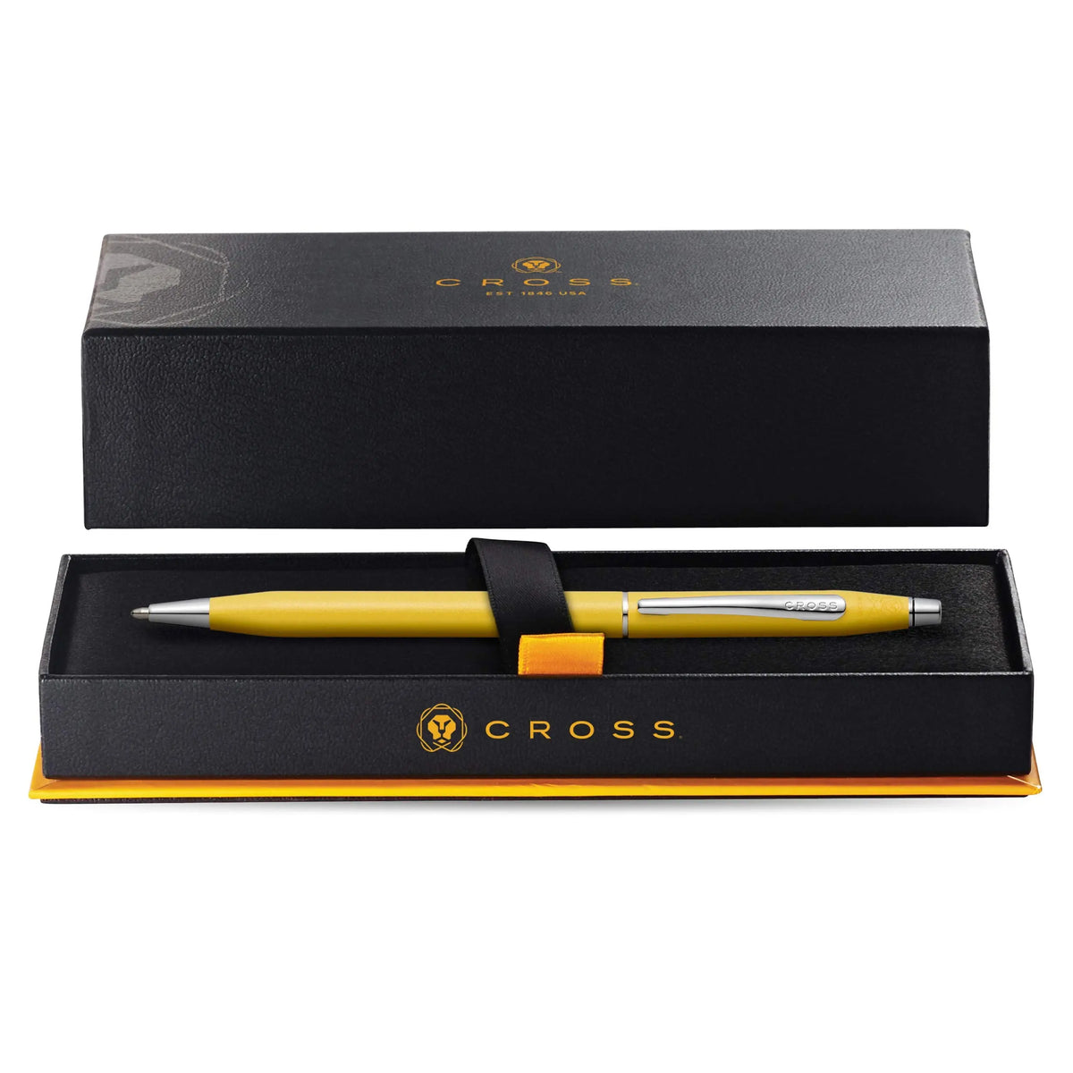Cross Classic Century Refillable Ballpoint Pen, Medium Ballpen, Includes Premium Gift Box - Sunrise Yellow Pearlescent Lacquer cross