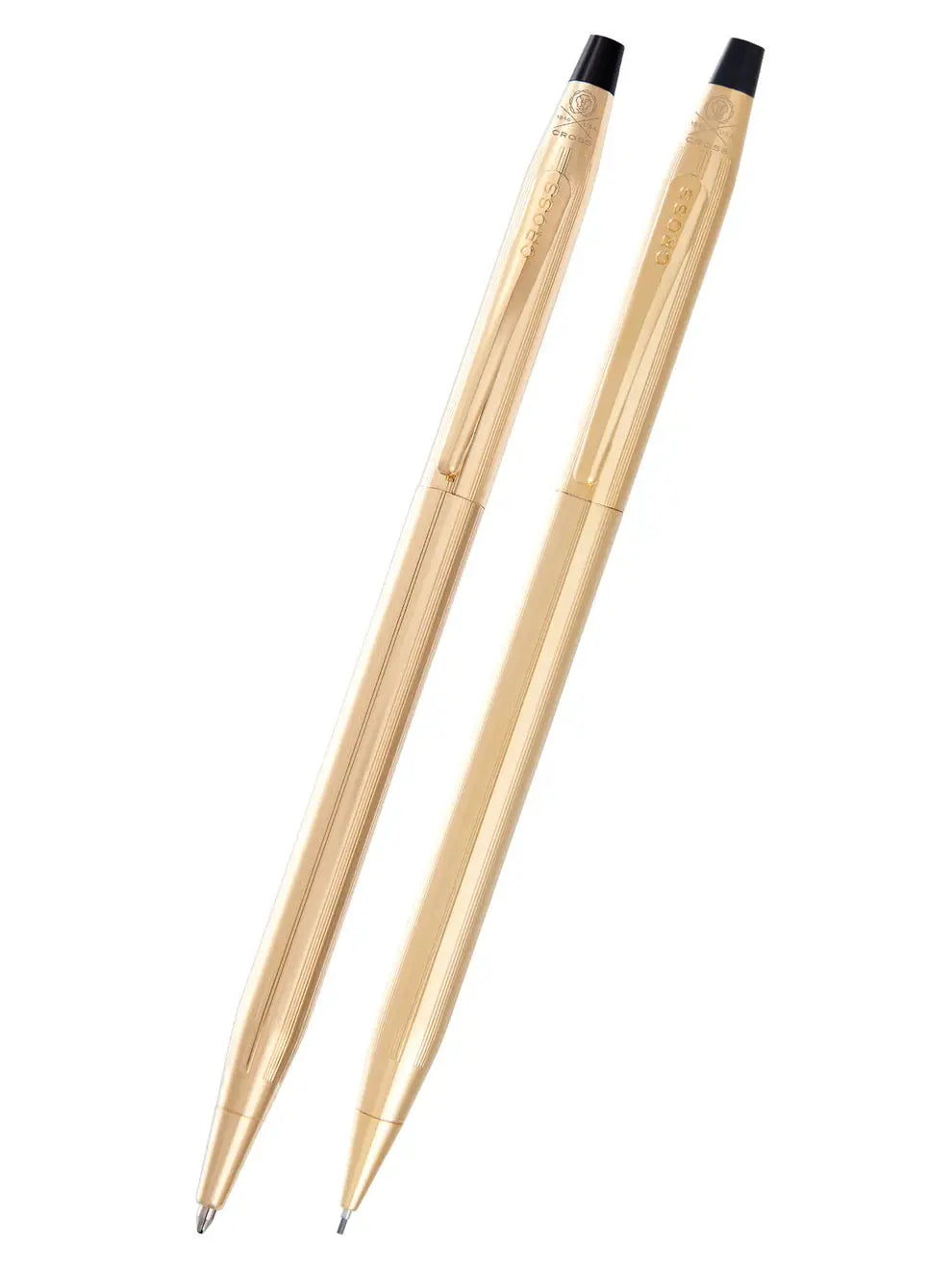 Cross Classic Century Refillable Fine Ballpoint Pen and 0.7mm Pencil Set, Includes Premium Gift Box - 10 Carat Gold Filled (Copy) Cross