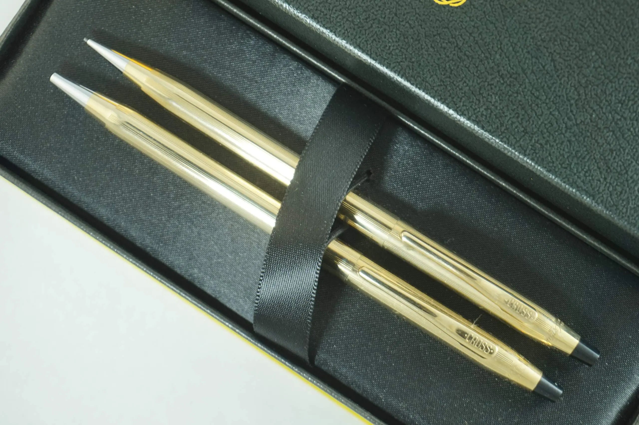 Cross Classic Century Refillable Fine Ballpoint Pen and 0.7mm Pencil Set, Includes Premium Gift Box - 10 Carat Gold Filled (Copy) Cross