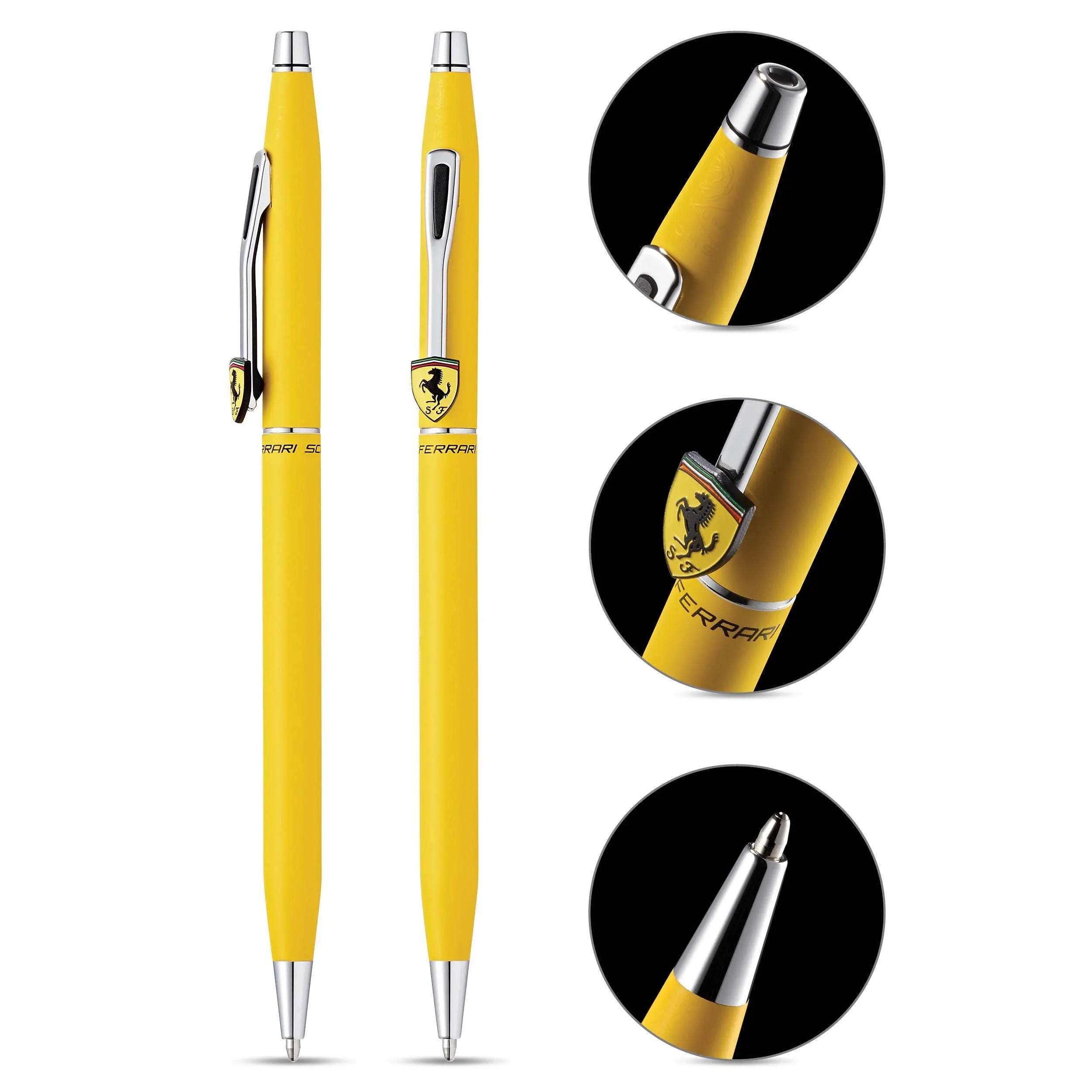 Cross Classic Century Scuderia Ferrari Matte Modena Yellow Lacquer Ballpoint  Pen Cross