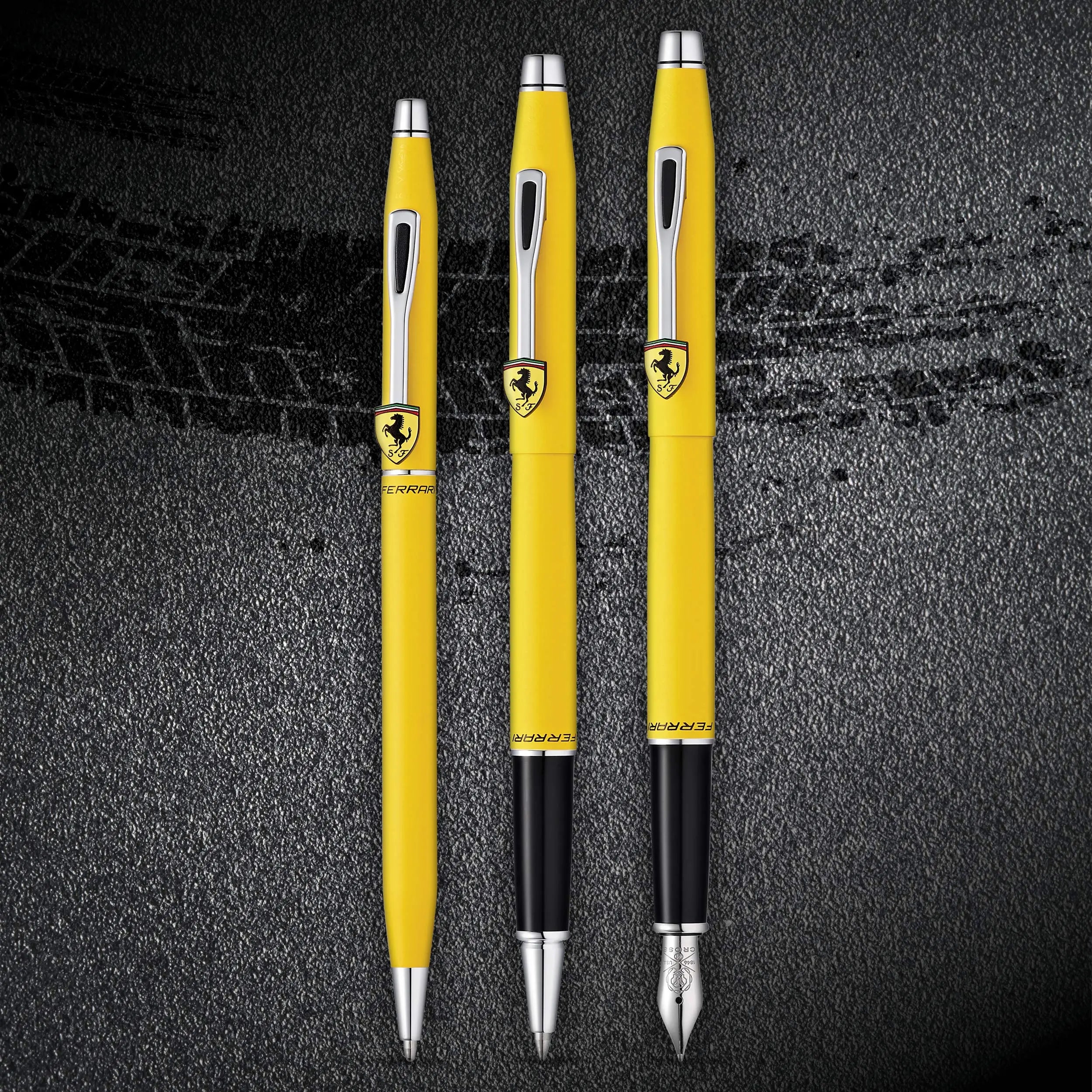 Cross Classic Century Scuderia Ferrari Matte Modena Yellow Lacquer Ballpoint  Pen Cross