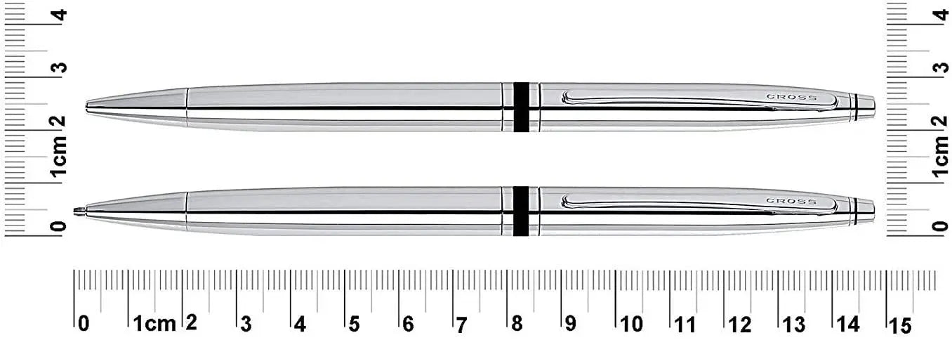 Cross Classic Executive Companion Avatar with Extremely Polished Lustrous Chrome Barrel & Appointments,Distinctive Special Signature center Rings, Pen and 0.7MM Pencil Set Cross