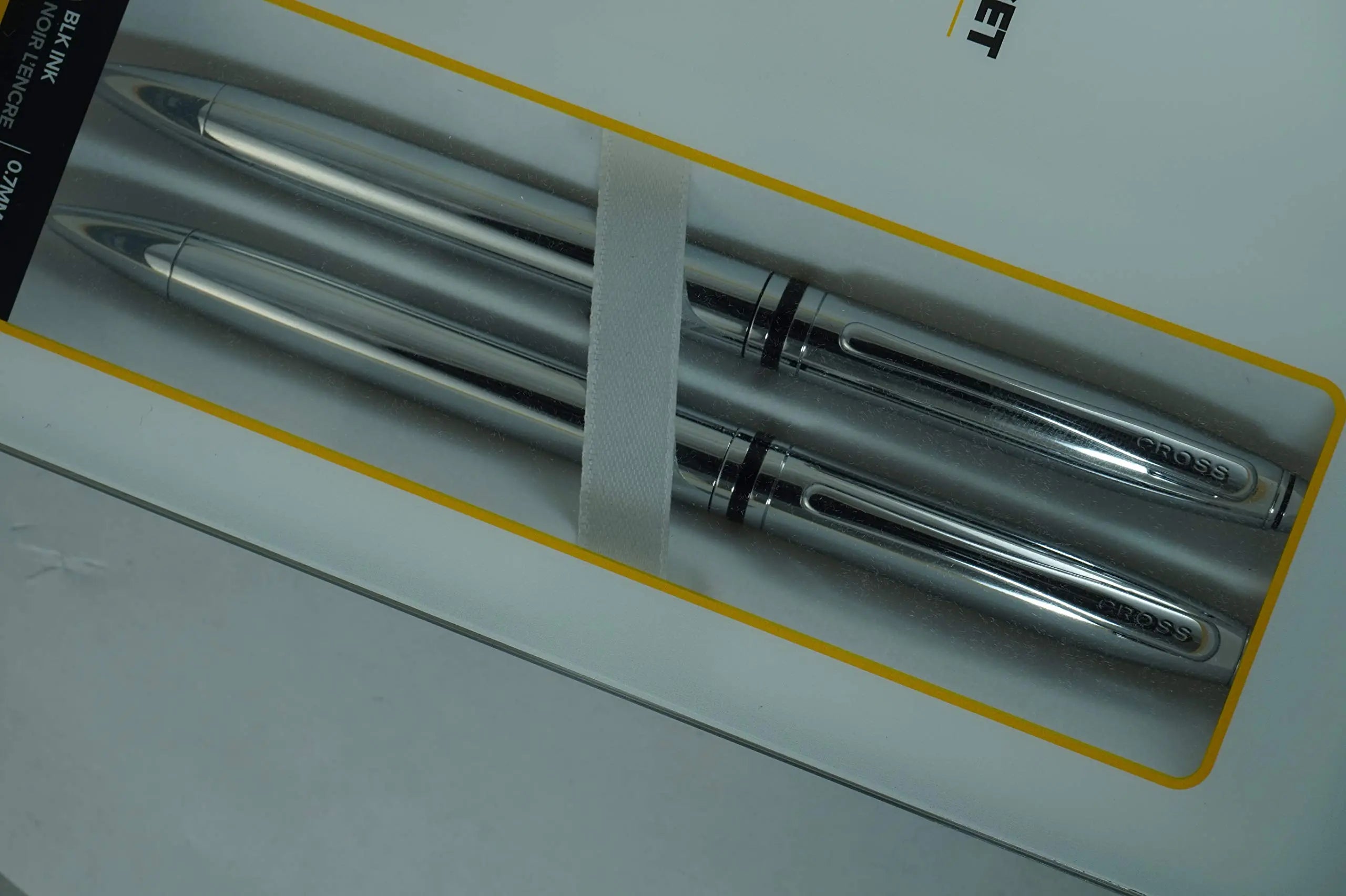 Cross Classic Executive Companion Avatar with Extremely Polished Lustrous Chrome Barrel & Appointments,Distinctive Special Signature center Rings, Pen and 0.7MM Pencil Set Cross