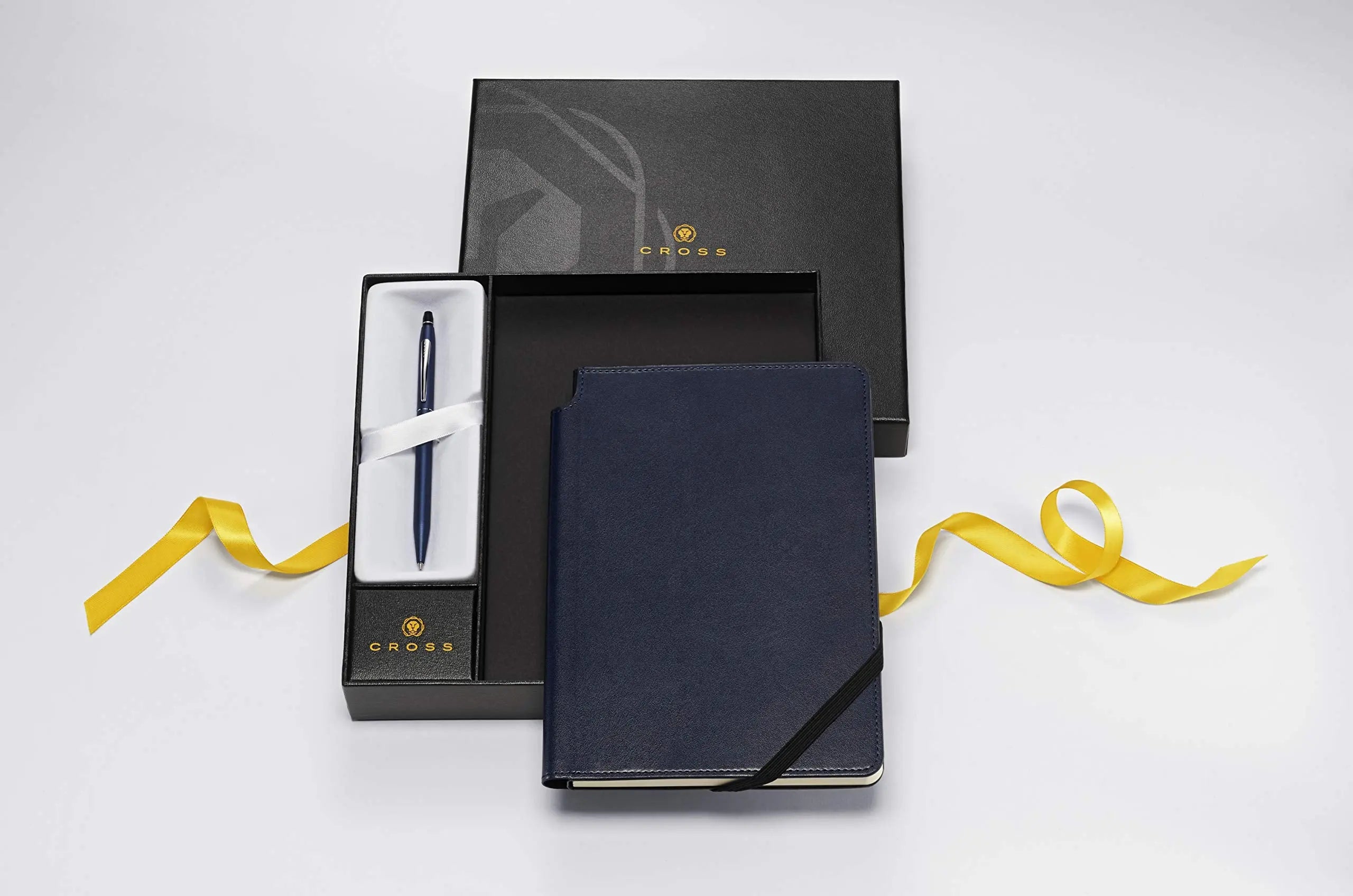 Cross Click Blue Lacquer Ballpoint Pen & Midnight Blue Journal Cross