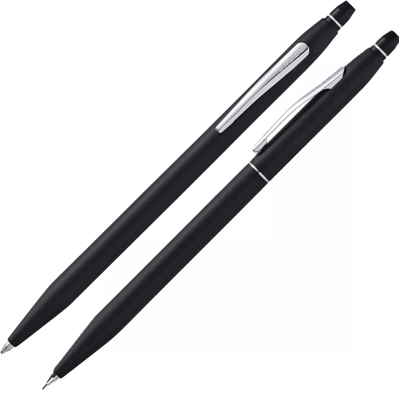 Cross Click Classic Black Refillable Ballpoint Pen and 0.5MM Mechanical Pencil Set in in Premium gift box Cross