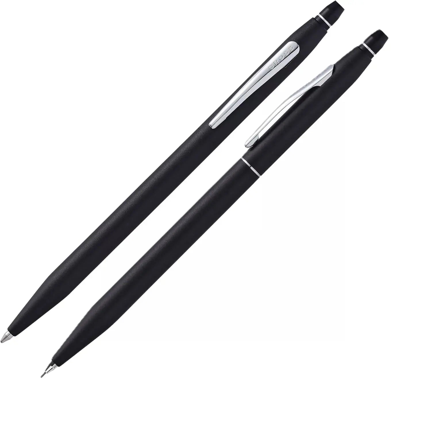 Cross Click Classic Black Refillable Ballpoint Pen and 0.5MM Mechanical Pencil Set in in Premium gift box Cross