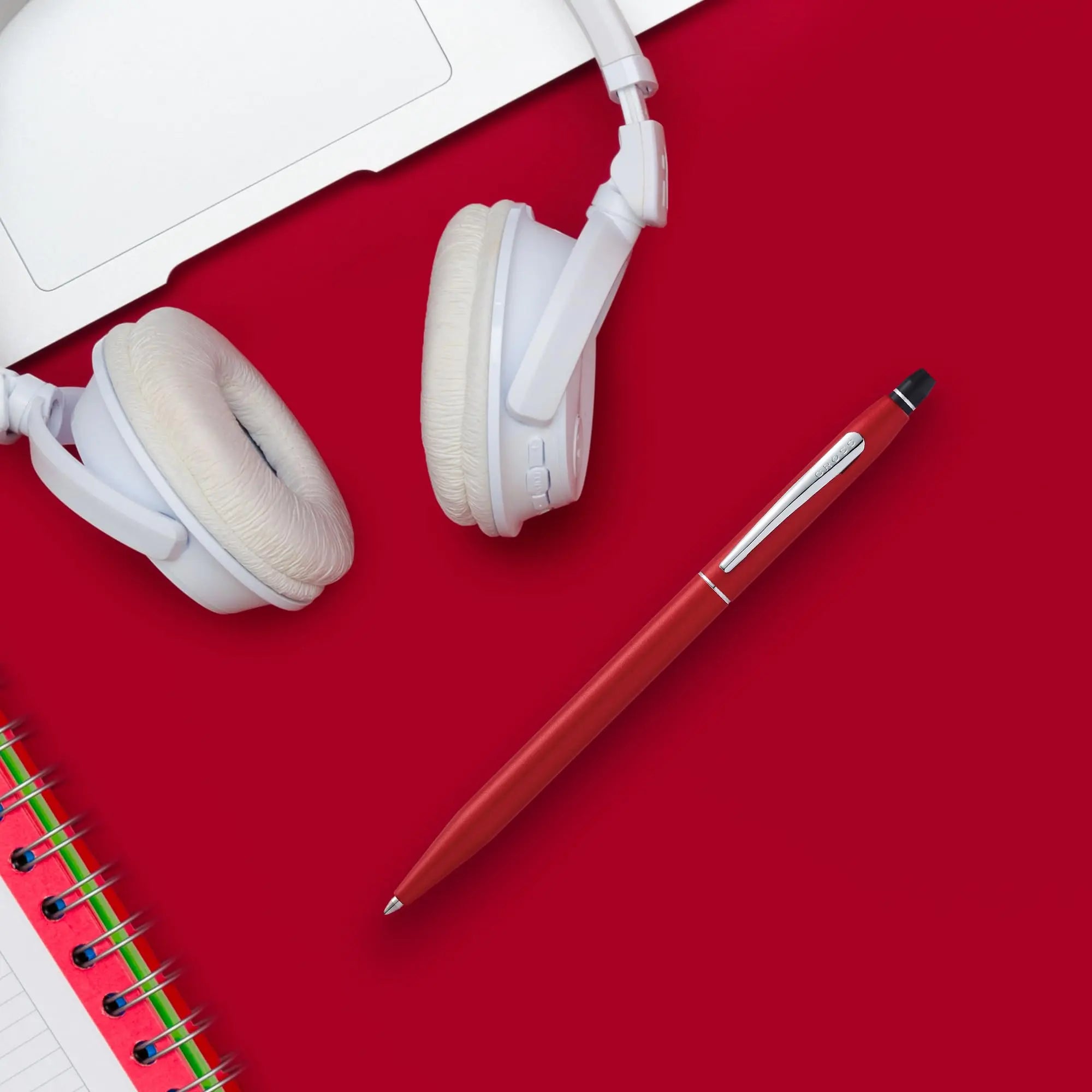 Cross Click Refillable Ballpoint Pen, Medium Ballpen, Includes Bonus Refill, Premium Gift Box - Crimson Lacquer Cross