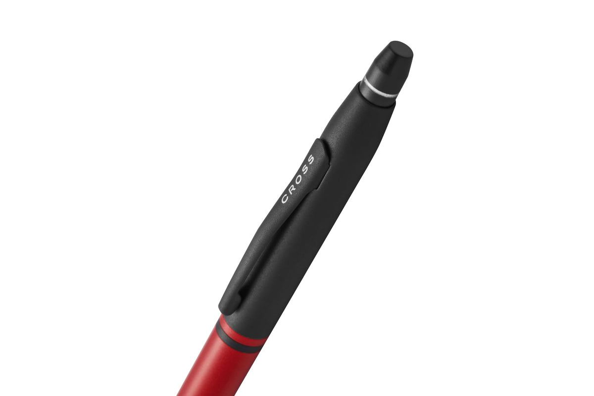 Cross Click Tuxedo Selectip Ballpoint Pen, Striking Satin Metallic Red with Black Contrasting Appointments, High-End Gift, Smooth Writing, Luxury Corporate Gift Box cross