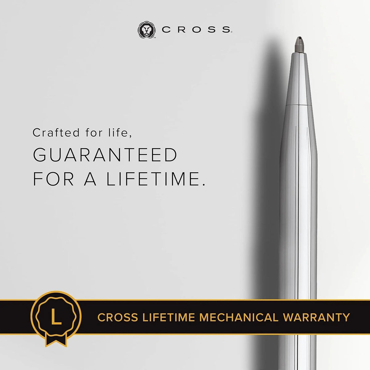 Cross Click with Chrome Appointments 0.5mm Pencil - High-End Writing Tool for Versatile Use - Smooth Writing & Journaling - Elegant Accessory - Long-Lasting - Includes Gift Box cross