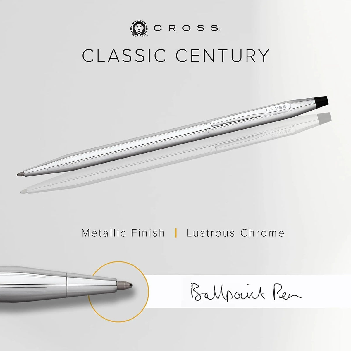 Cross Click with Chrome Appointments 0.5mm Pencil - High-End Writing Tool for Versatile Use - Smooth Writing & Journaling - Elegant Accessory - Long-Lasting - Includes Gift Box cross