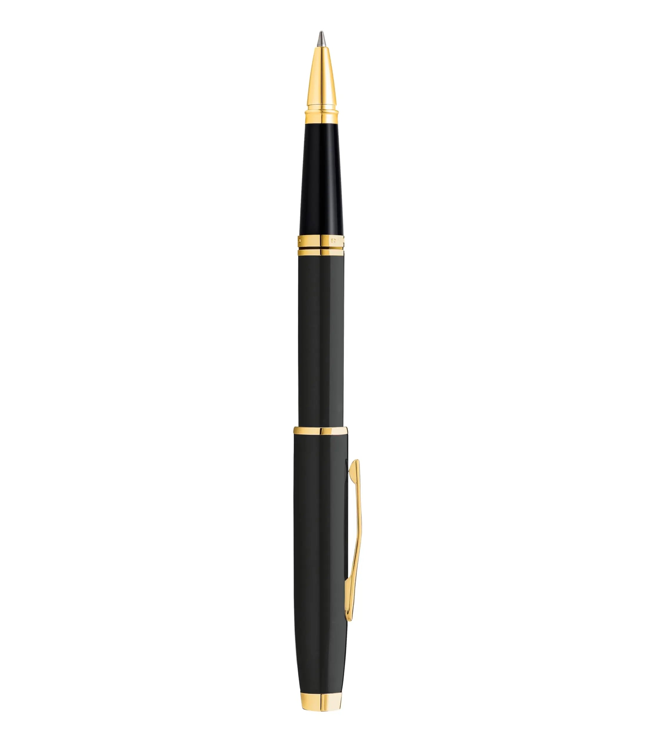 Cross Coventry Black Lacquer Rollerball Pen with Gold Appointments in Premium Luxury Gift Box Cross