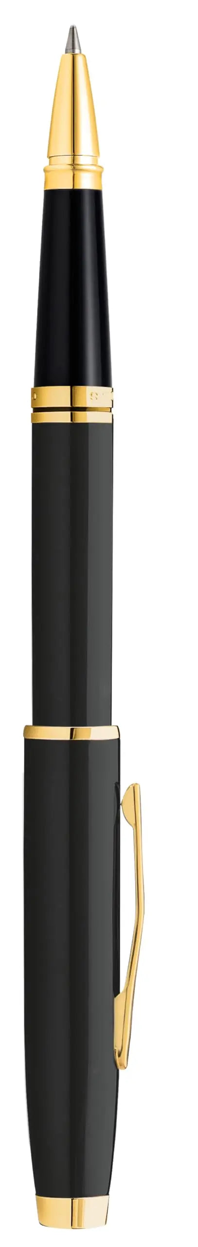 Cross Coventry Black Lacquer Rollerball Pen with Gold Appointments in Premium Luxury Gift Box Cross