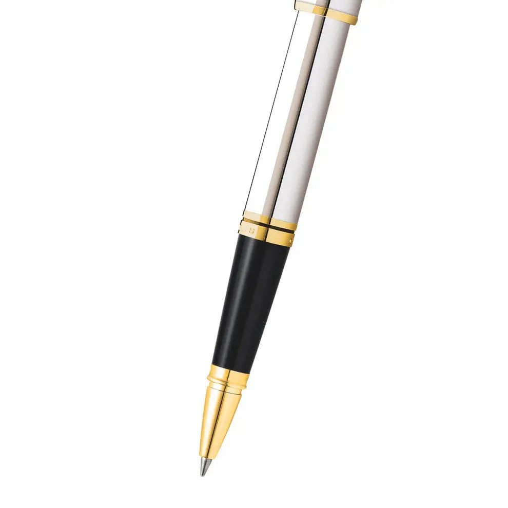 Cross Coventry Polished Chrome with Gold Appointment  Rollerball Pen Cross