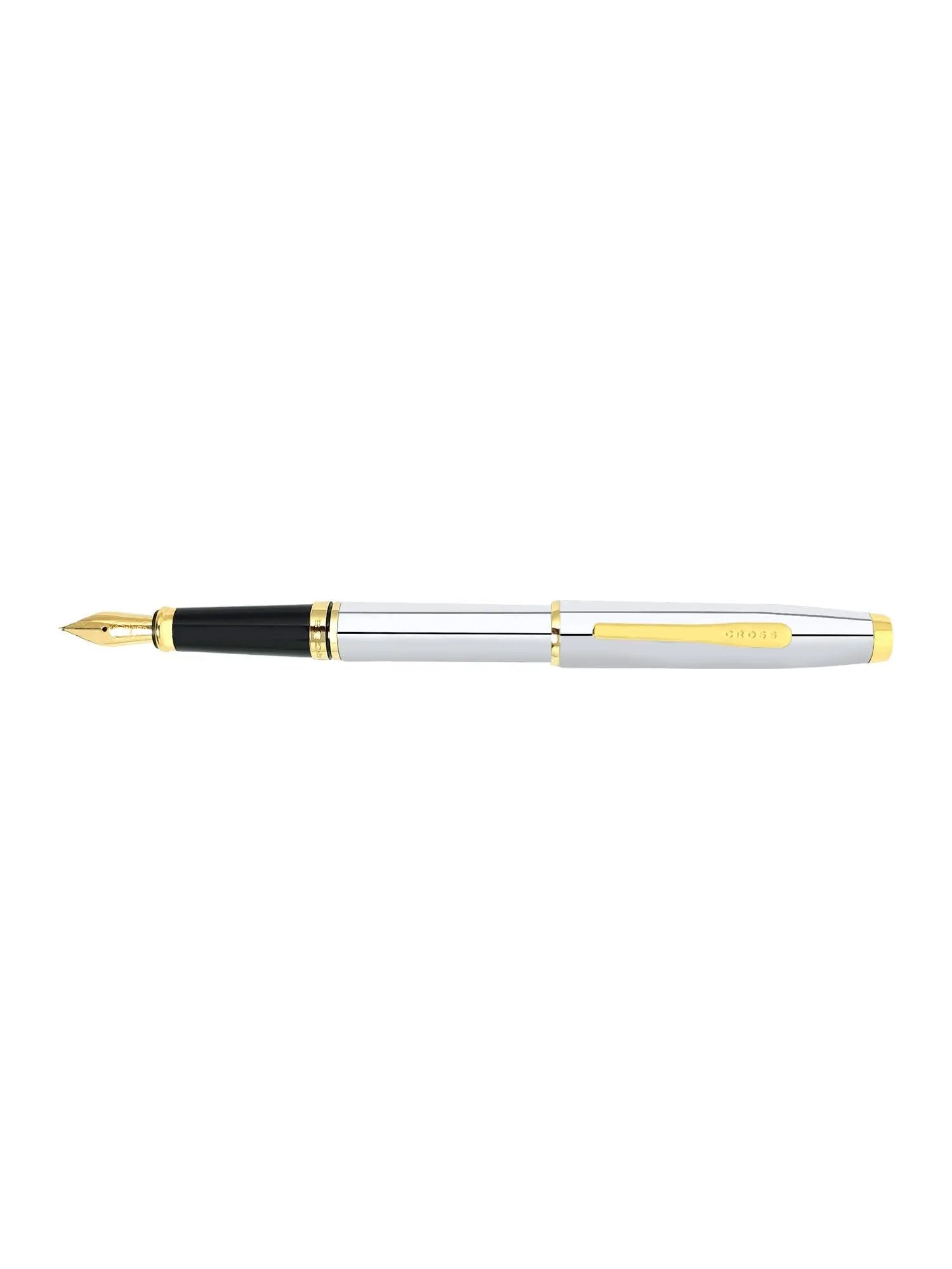 Cross Coventry Polished Chrome with Gold-Tone Fine Nib Fountain Pen Cross
