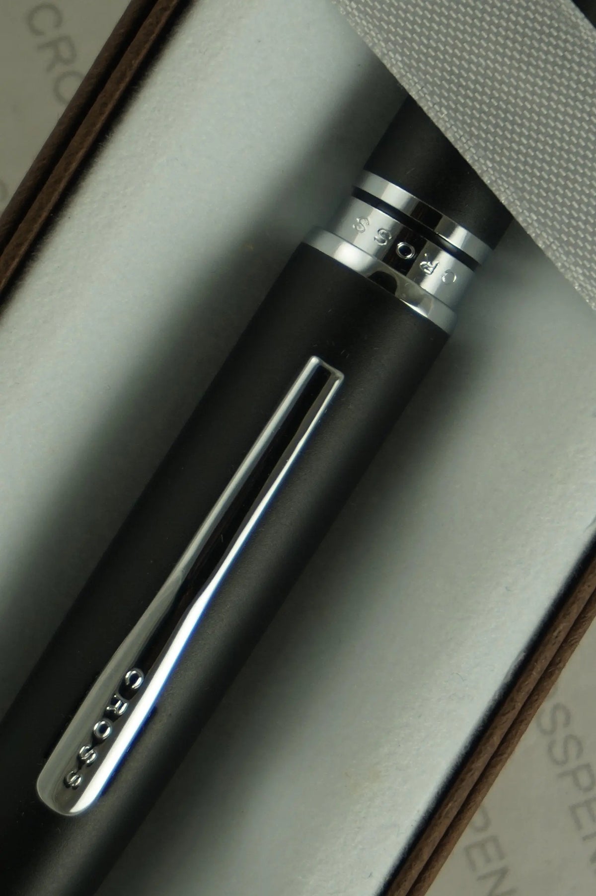 Cross Distinguished Century II Silhouette Coventory Matte Satin Black and Extremely Polished Appointments Ballpoint Pen cross