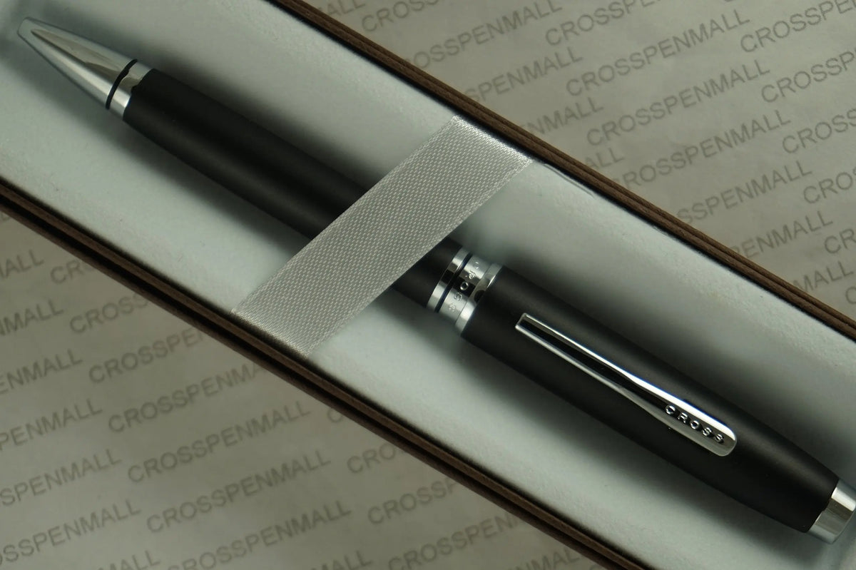 Cross Distinguished Century II Silhouette Coventory Matte Satin Black and Extremely Polished Appointments Ballpoint Pen cross