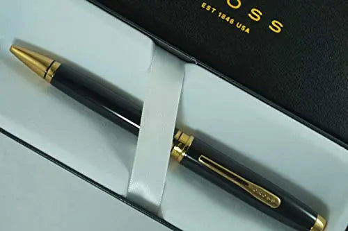 Cross Distinguished Classic II Silhouette Coventory Medalist of 23KT Gold appointment Extremely Polished Appointments Ballpoint Pen. All the Charm of a Classic Style Cross Pen. Cross