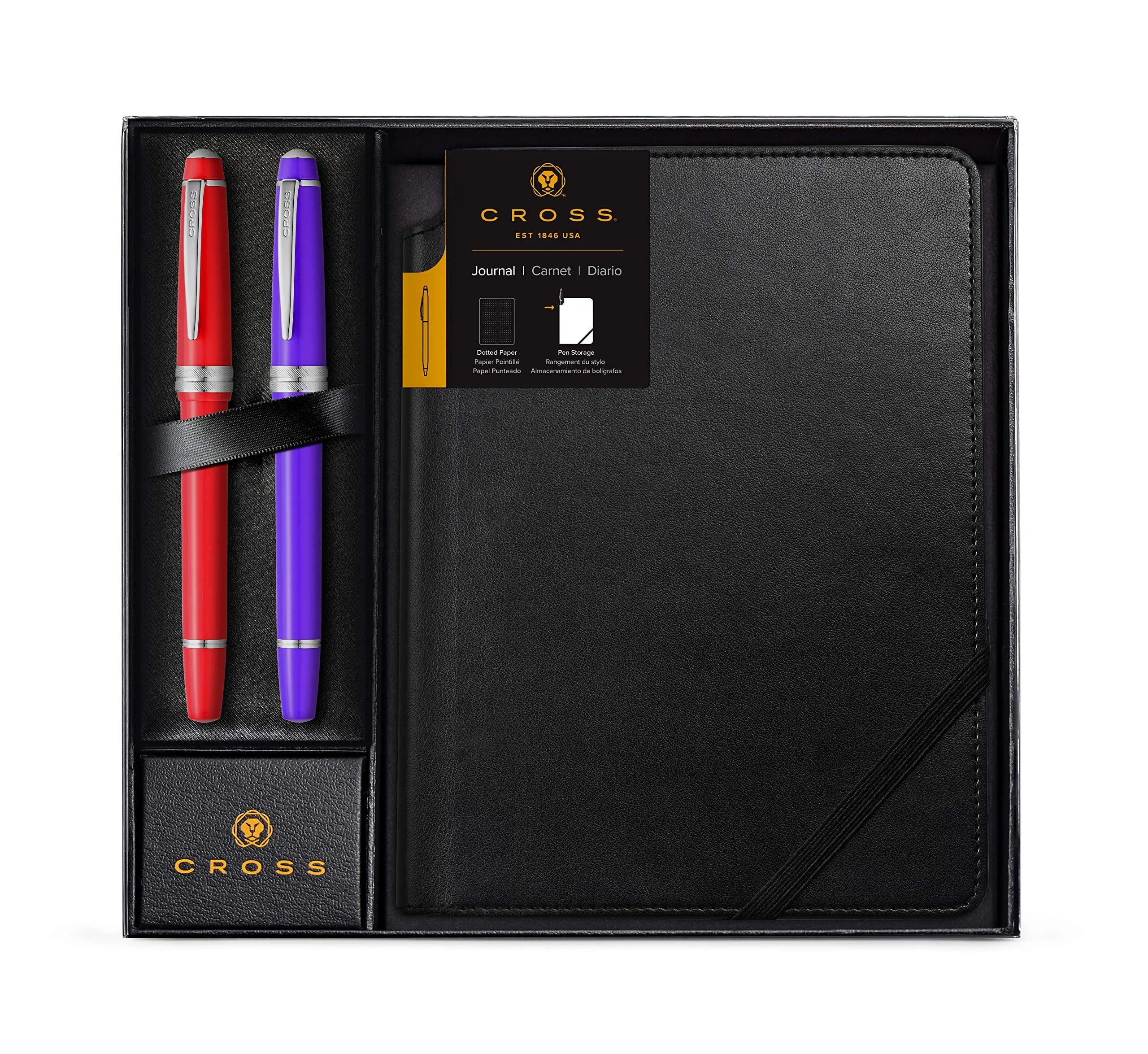 Cross Dotted Journal Gift Set with Two Bailey Light Rollerball Pens Cross