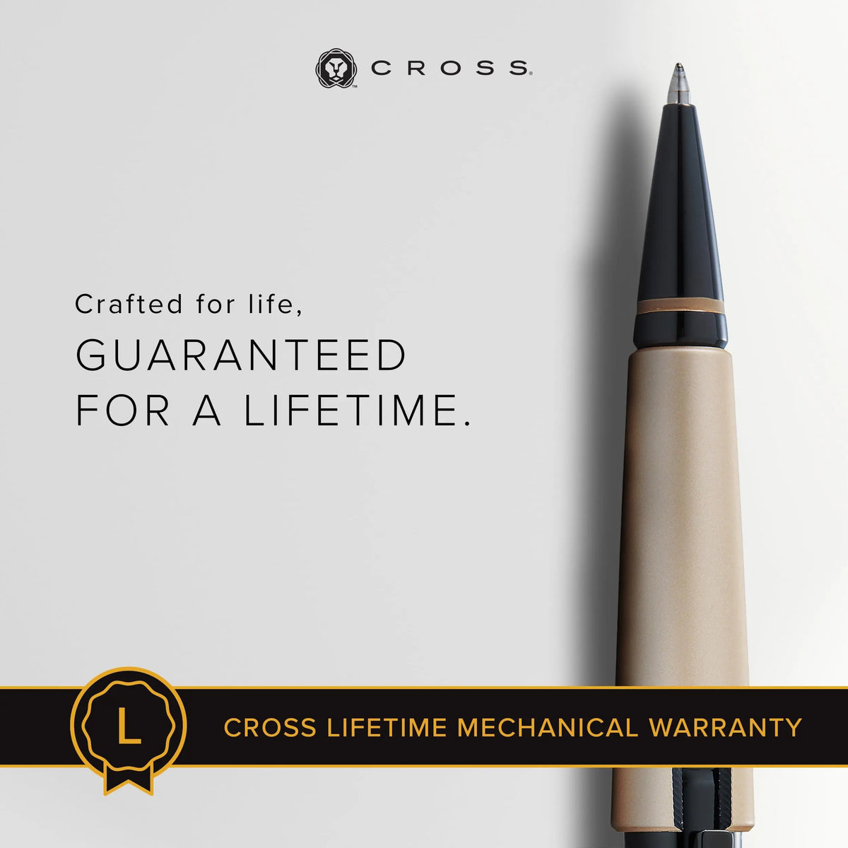 Cross Edge Lacquer Gel Rollerball Pen, Black Ink - Elegant Accessory for Effortless Writing - Capless Slide-Open & Snap-Shut Design - Ergonomic Shape - Comfortable Grip - Ideal Gift cross