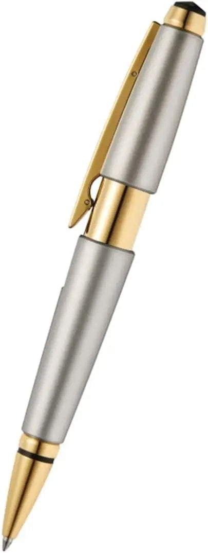 Cross Edge Titanium Rollerball Pen, Gold PVD Appointments, Capless Slide-Open & Snap-Shut Design,Black Ink - Elegant Accessory for Smooth Writing - Comfortable Grip cross