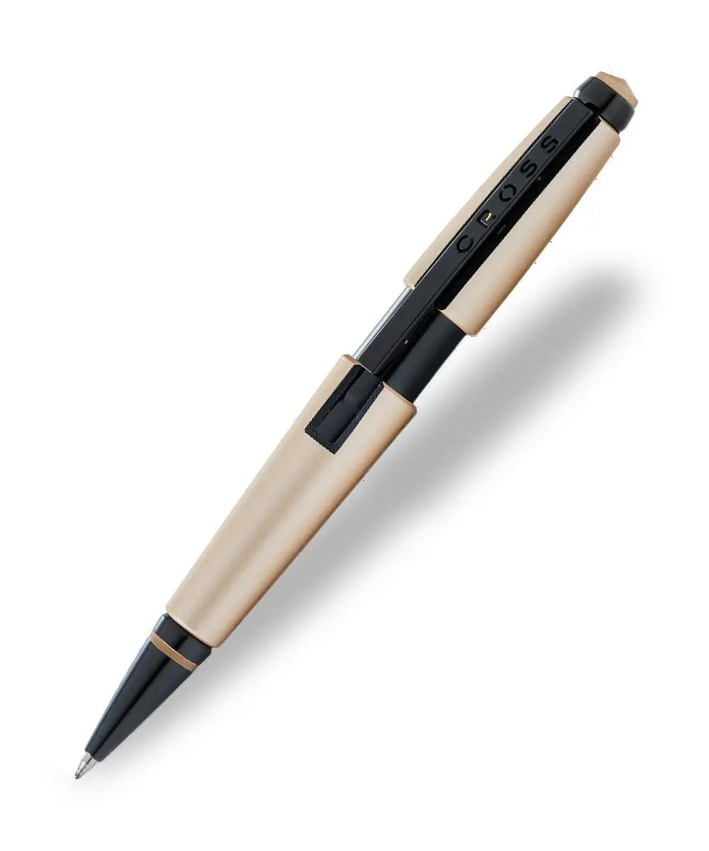 Cross Edge™ Matte Hazelnut Lacquer Rollerball Pen with Contrasting PVD Appointments cross