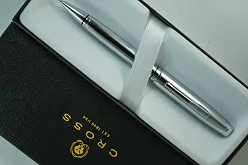 Cross Extremely Polished Chrome, Coordinated Classic Coventry Signature center Band medium Point Ballpoint Pen. - crosspenmall.com