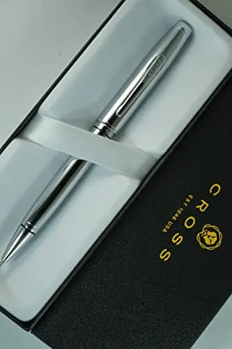 Cross Extremely Polished Chrome, Coordinated Classic Coventry Signature center Band medium Point Ballpoint Pen. - crosspenmall.com