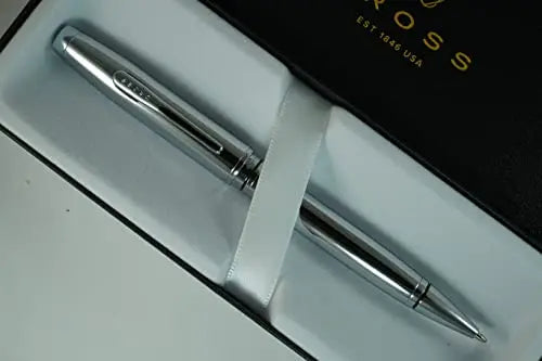 Cross Extremely Polished Chrome, Coordinated Classic Coventry Signature center Band medium Point Ballpoint Pen. - crosspenmall.com