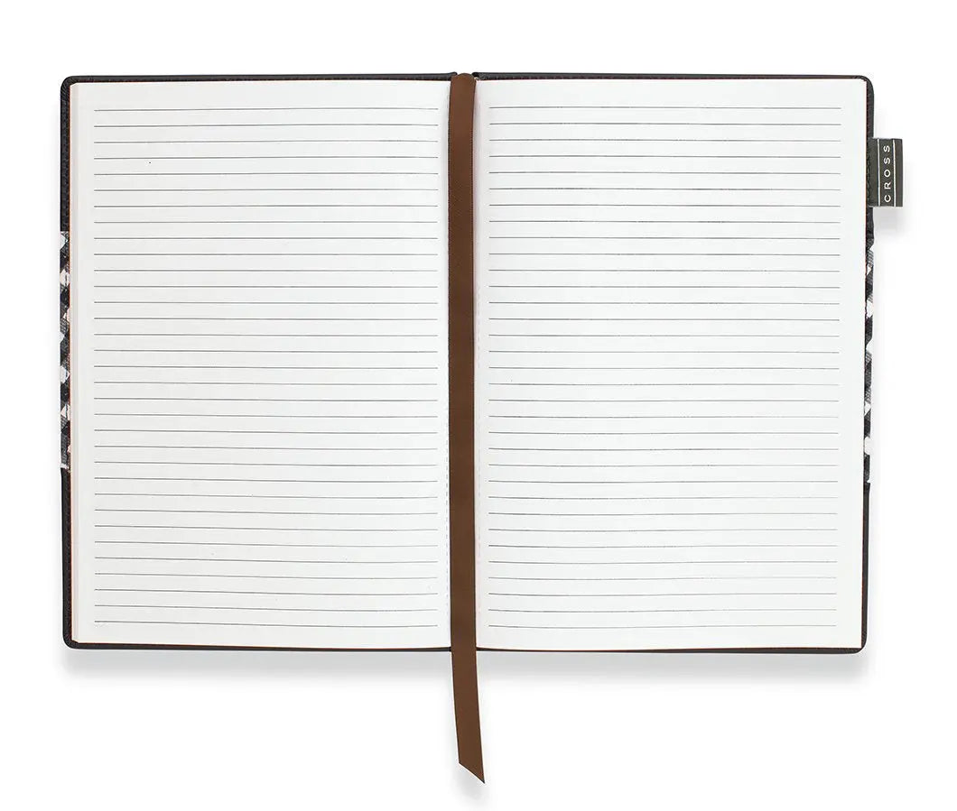 Cross Gingham Journal, Black, Medium (AC248-11M) - crosspenmall.com