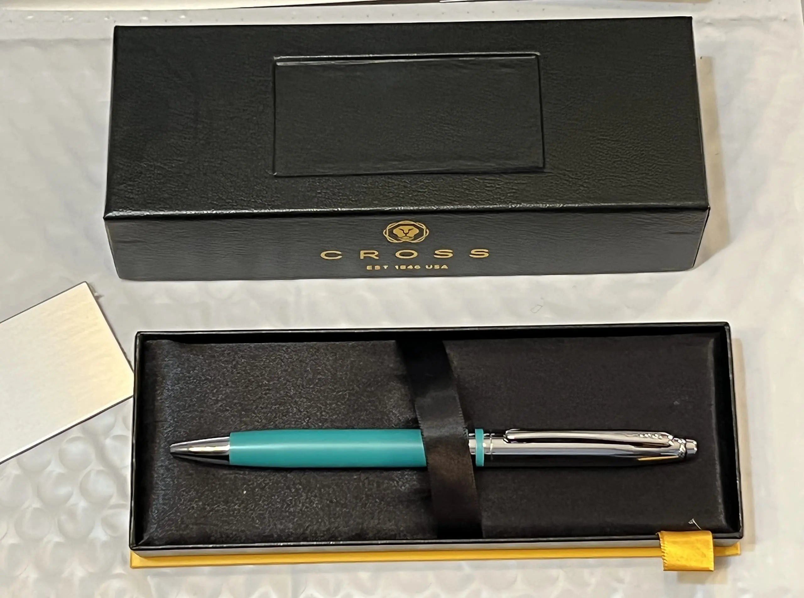 Cross Limited Collection Classic Avitar Matte TEAL Barrel with Polished Chrome AppointmentsMedium Point Luxury Gift Pen - crosspenmall.com