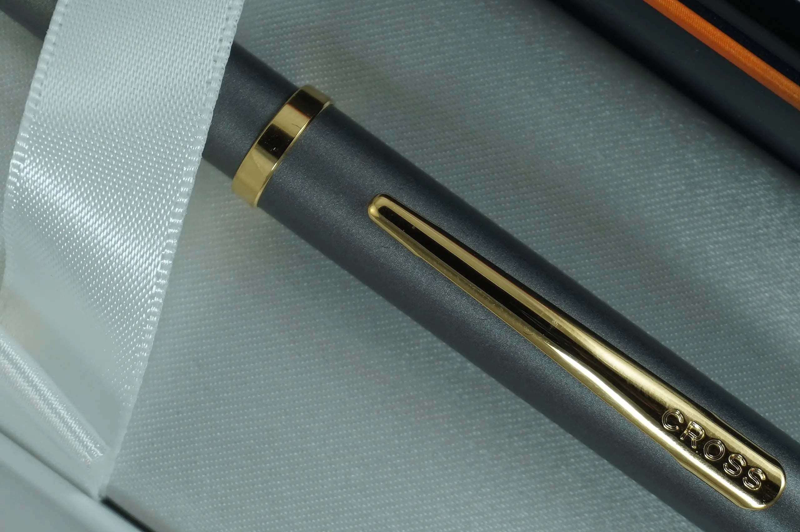 Cross Limited Edition Tech3+ Satin Gray and 23KT Gold Appointments Multi-function Pen - 0.5 MM Lead Size Pencil, Black Refill, Red Refill in One Pen. Cross