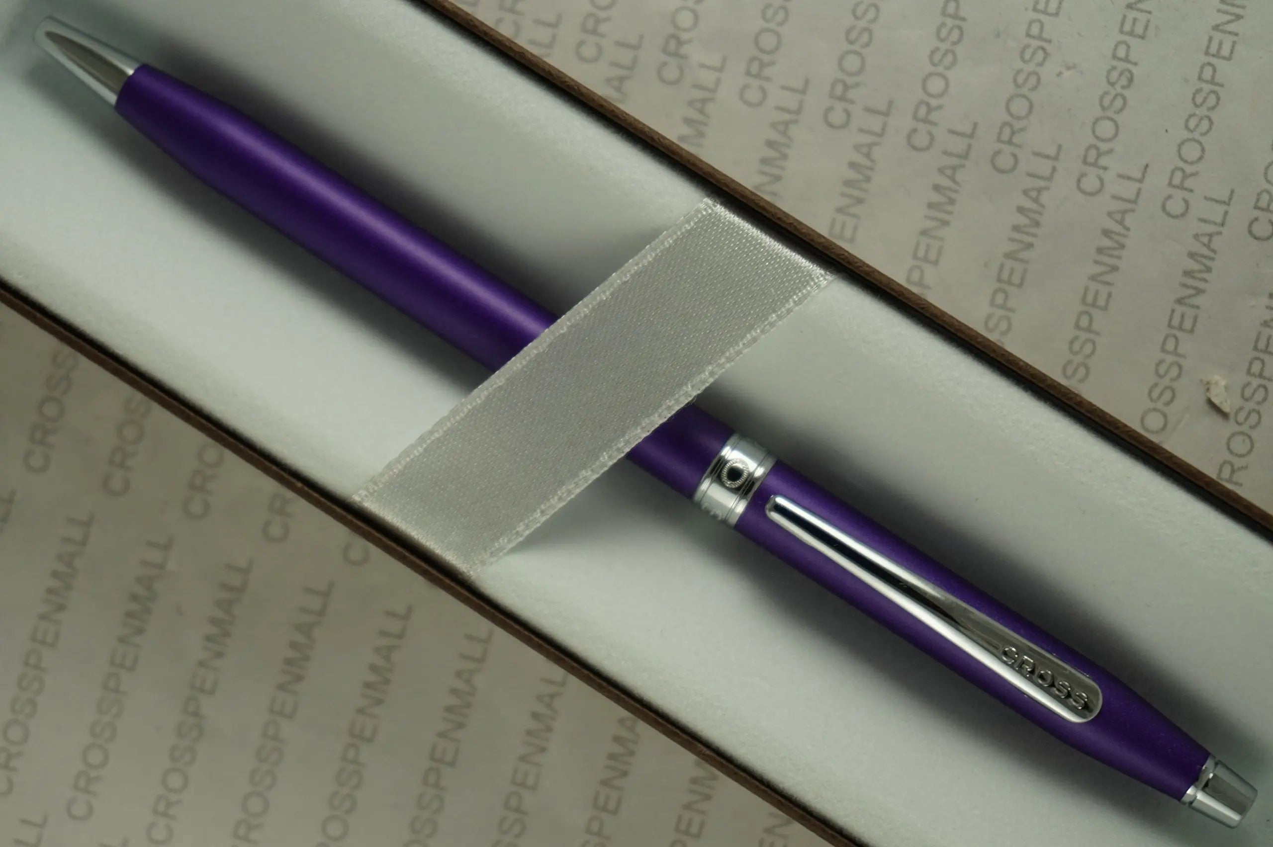 Cross Limited Series Century Classic Colors Tender Matte Splash of Pearlescent Violet Purple and Extremely Polished Appointments with Jewelry-Quality Center Band Medium Point Ballpoint Pen Cross