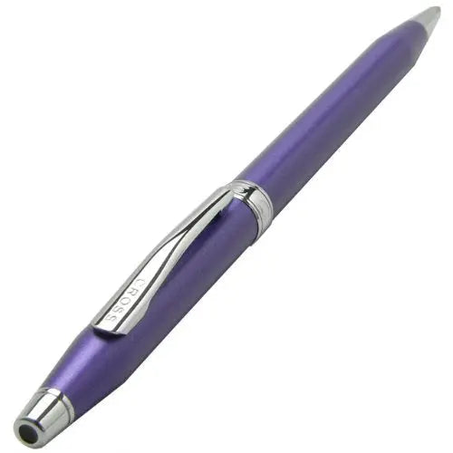 Cross Limited Series Century Classic Colors Tender Matte Splash of Pearlescent Violet Purple and Extremely Polished Appointments with Jewelry-Quality Center Band Medium Point Ballpoint Pen Cross